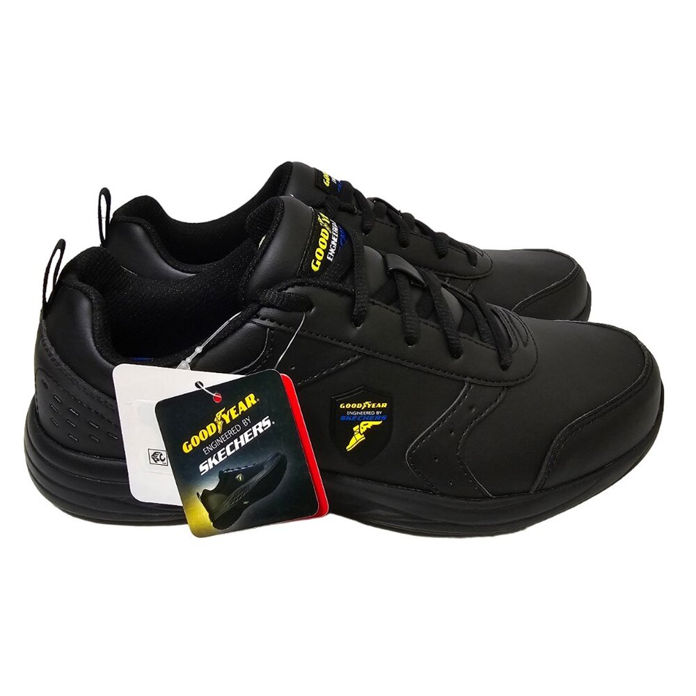 Skechers Womens Slip Resistant Casual Comfort Shoes Oula Black Lightweight - Picture 13 of 16